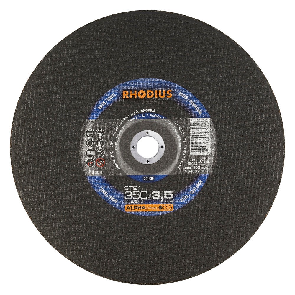 Диск за рязане RHODIUS ST21, 350 x 3.5 x 25.4 / 201330